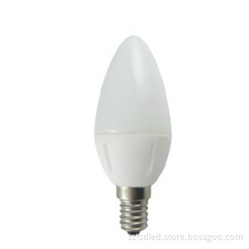 New Style Ceramic 5W LED Candle Bulb with 25PCS of Ultral Bright 2835 SMD LED